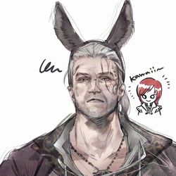 This is a pixiv picture whose title is ロバ耳.