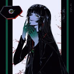 This is a pixiv picture whose title is 不好意思啊眼里的虫子又要掉出来了.