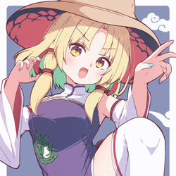 This is a pixiv picture whose title is 諏訪子ちゃん（チーパオ）.