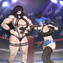 This is a pixiv picture whose title is fight commission.