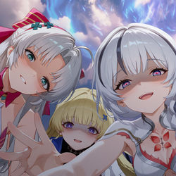 This is a pixiv picture whose title is 你们...要干什么？.