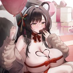 This is a pixiv picture whose title is 巧克力说是.