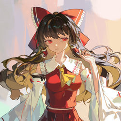 This is a pixiv picture whose title is Hakurei Reimu.