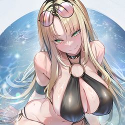This is a pixiv picture whose title is 水着ニコたん.