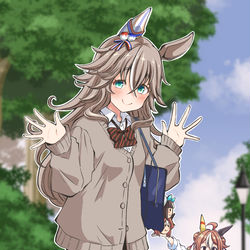 This is a pixiv picture whose title is たとえばこんなJKアキュート.