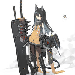 This is a pixiv picture whose title is 大剣娘.
