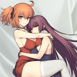 This is a pixiv picture whose title is スカサハとぐだ子.
