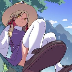 This is a pixiv picture whose title is 諏訪子さま.