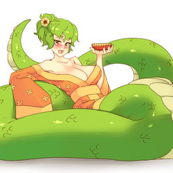 This is a pixiv picture whose title is Snake Yuuka.