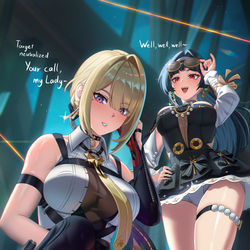 This is a pixiv picture whose title is Astra & Evelyn Film Day.
