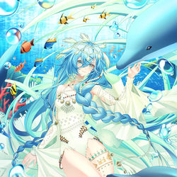 This is a pixiv picture whose title is Under the sea.
