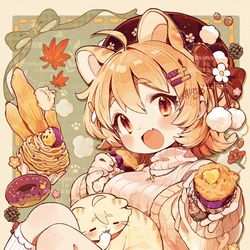 This is a pixiv picture whose title is commission🍠🍁.