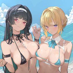 This is a pixiv picture whose title is Evelyn & Astra Yao.