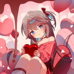 This is a pixiv picture whose title is ハートを君に.