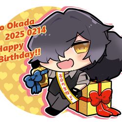This is a pixiv picture whose title is 岡田以蔵生誕祭2025.