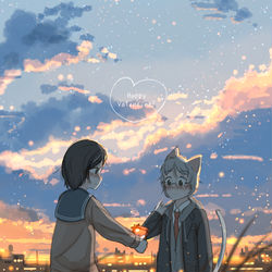 This is a pixiv picture whose title is これからも、あたしの大切な人でいてください.
