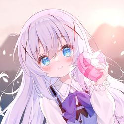 This is a pixiv picture whose title is 情人节小智乃❤.