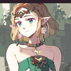 This is a pixiv picture whose title is TOTK ZELDA.
