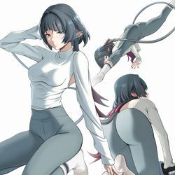 This is a pixiv picture whose title is Jane Doe gym wear.