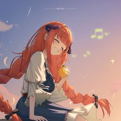 This is a pixiv picture whose title is 风笛.