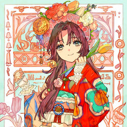 This is a pixiv picture whose title is 花尽くし.