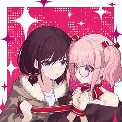 This is a pixiv picture whose title is 情人节请吃双菜喵🥰.