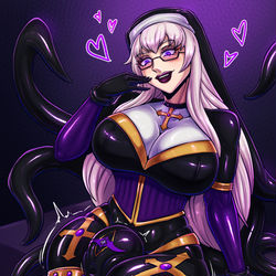This is a pixiv picture whose title is A Latex Valentine (Comm).