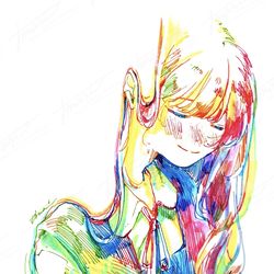This is a pixiv picture whose title is “ 想いはとろけて ”.