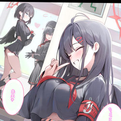 This is a pixiv picture whose title is イチカ　「バレンタインチョコをあげようと思ったんすけど・・・」.