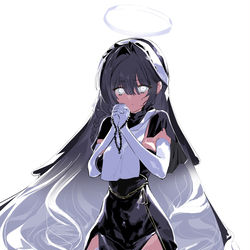 This is a pixiv picture whose title is 敬虔なる者.