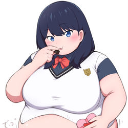 This is a pixiv picture whose title is バレンタインで激太り六花さん.