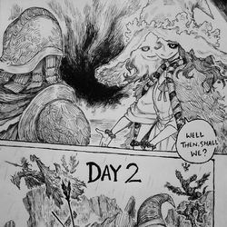 This is a pixiv picture whose title is Adventure Time With Ranni.
