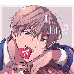 This is a pixiv picture whose title is 【ネップリ】バレンタイン 郁明.