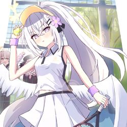This is a pixiv picture whose title is エースを狙うアズサちゃん.