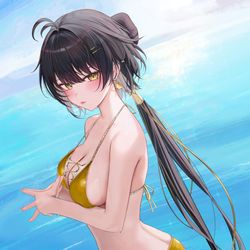 This is a pixiv picture whose title is 女漂.