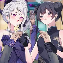 This is a pixiv picture whose title is 仲良く先生を頂きましょう♡.