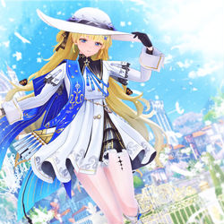 This is a pixiv picture whose title is 【MMD鳴潮】フィービーさん.
