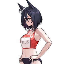 This is a pixiv picture whose title is エイシンフラッシュ  陸上.