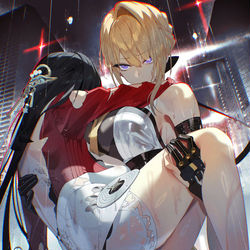 This is a pixiv picture whose title is 『ボディガード』.