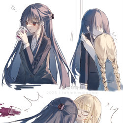 This is a pixiv picture whose title is 压扁了.
