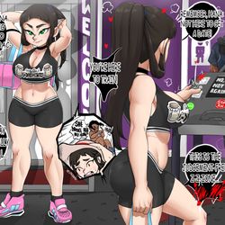 This is a pixiv picture whose title is Gym-girl Fuda Hana.