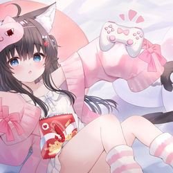 This is a pixiv picture whose title is 小さいゲーマー🎮.