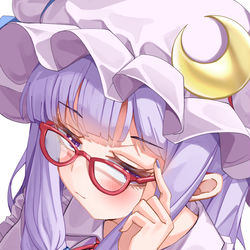 This is a pixiv picture whose title is メガネパチュリー.