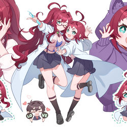 This is a pixiv picture whose title is 楠莉先輩.