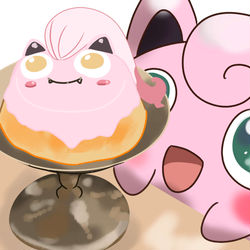 This is a pixiv picture whose title is プリンとむかしプリン.