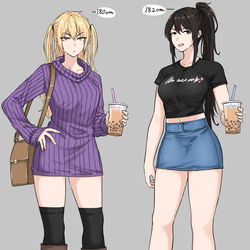 This is a pixiv picture whose title is 牧野さんと高峰さん.