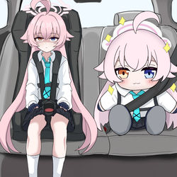 This is a pixiv picture whose title is ホシノとドライブ.