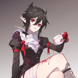 This is a pixiv picture whose title is 隐徳来希.