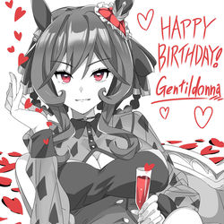 This is a pixiv picture whose title is 最強の貴婦人ジェンティルさん。.