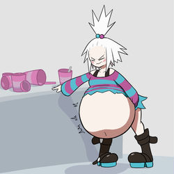 This is a pixiv picture whose title is Roxie Freezing Tummy.